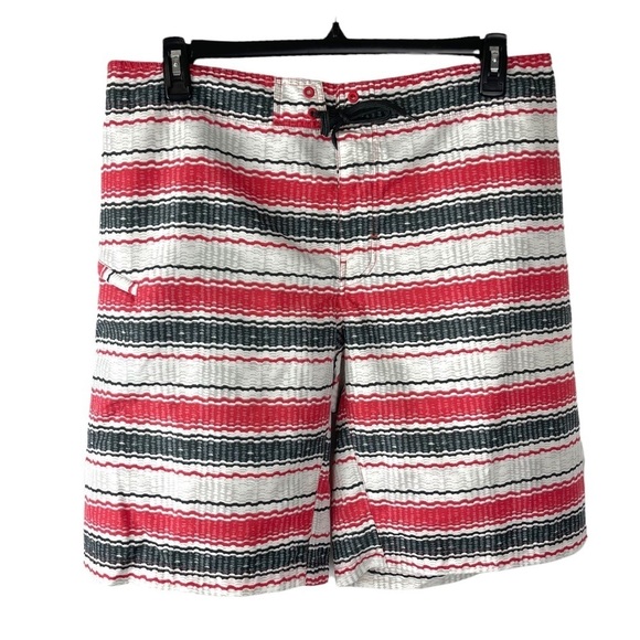Multicolor Striped Omni Shield Board Shorts Size 38 - Picture 1 of 9